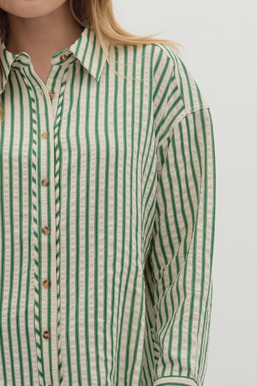 Trish Striped Button Down Shirt