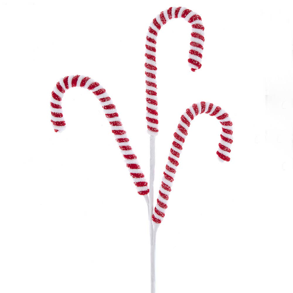 26" Red/White Candy Cane Pick