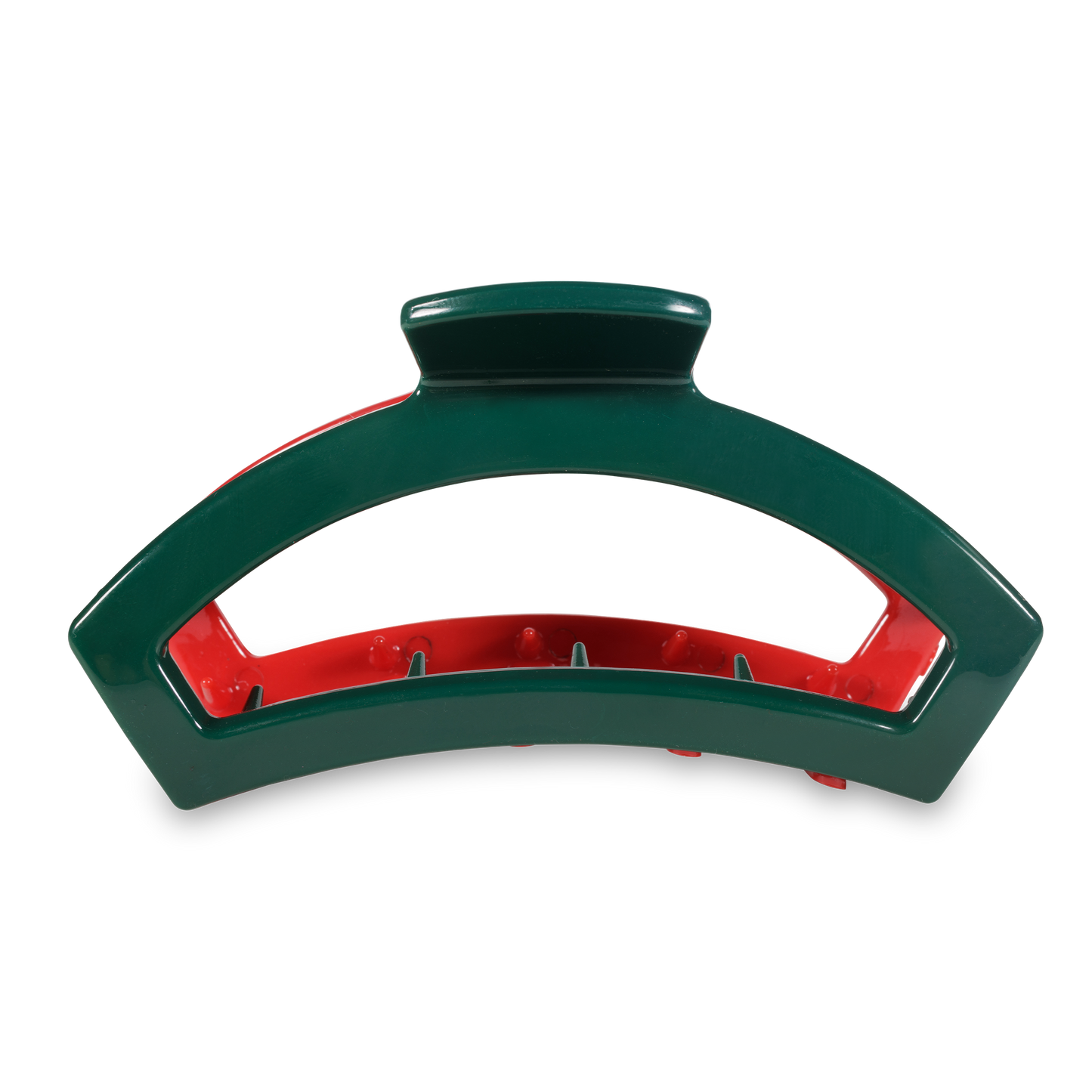 Open | Red and Green | Large Hair Clip