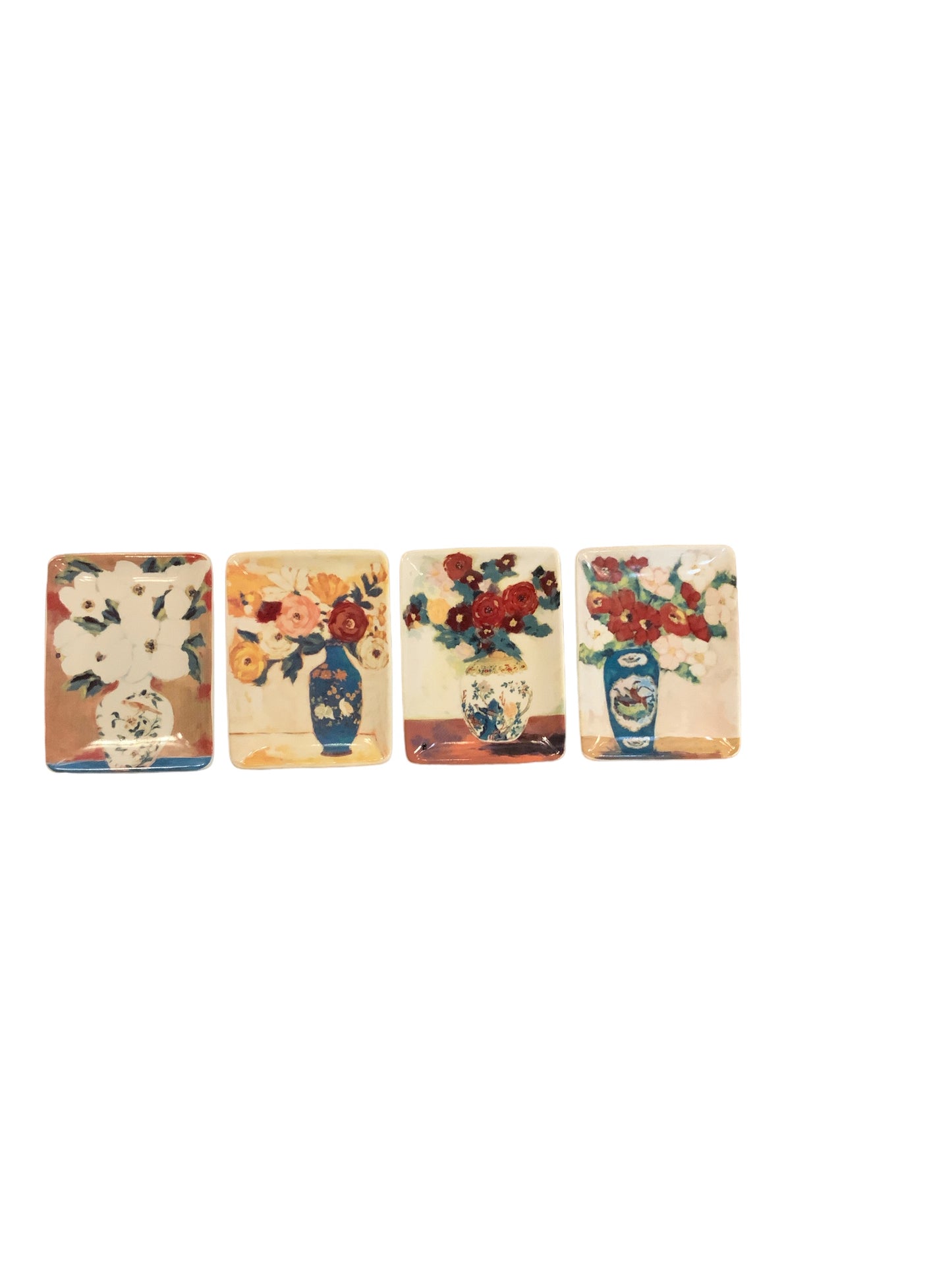 Stoneware Dish with Flowers
