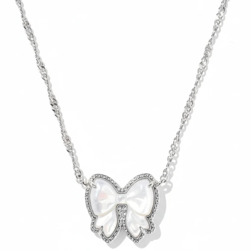 Kendra Scott Women - Accessories - Earrings HALEY BOW NECKLACE- GOLD IVORY MOP| Kendra Scott