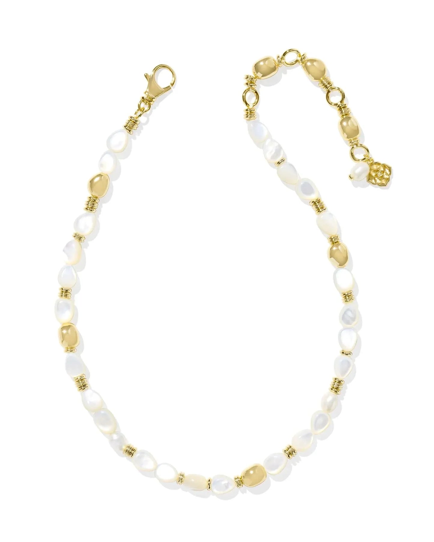 Kendra Scott Women - Accessories - Earrings MELODY BEADED STRAND NECKLACE GOLD IVORY MOTHER OF PEARL | Kendra Scott
