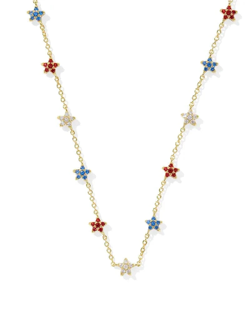 Kendra Scott Women - Accessories - Earrings Sierra Star Gold Crystal Strand Necklace| Kendra Scott
