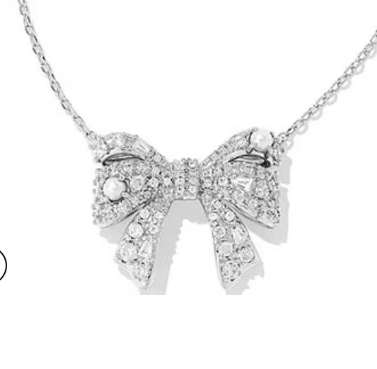 Kendra Scott Women - Accessories - Necklace Krista Bow Ashton Nck Set Silver/Pearl | Kendra Scott