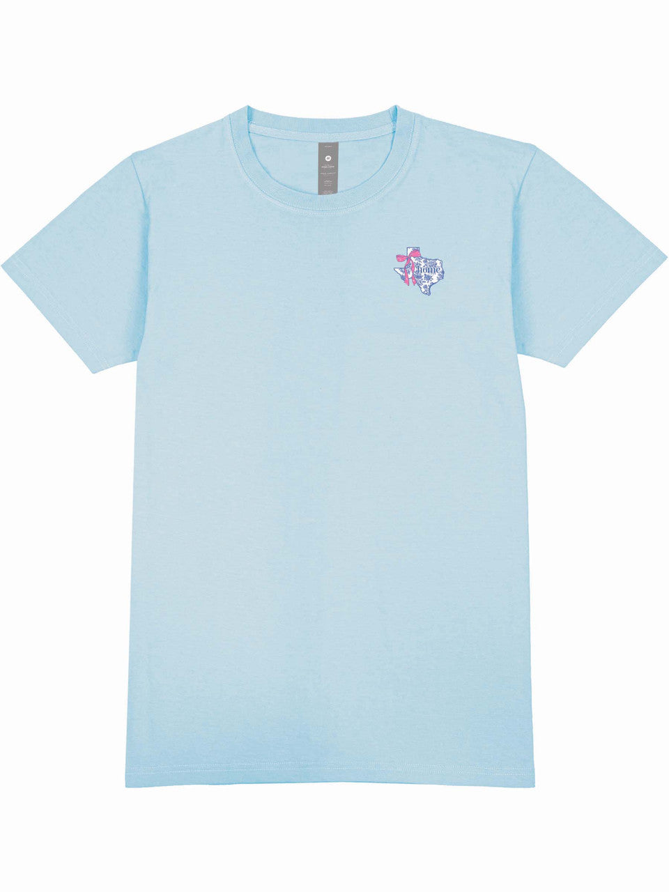 Vintage Blue Texas Pink Bow T-Shirt
