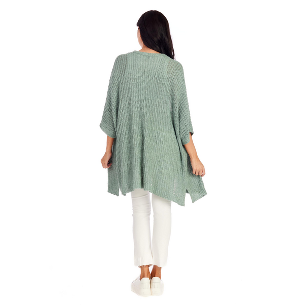 Brynn Cardigan in light green; available in sizes XS–XL.