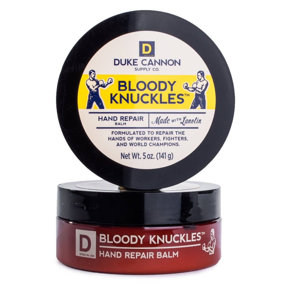 simple white background. Each container is 3.3 oz. Designed for dry, cracked, and chapped hands, this rich balm absorbs quickly without leaving a greasy residue. It contains high-quality ingredients like lanolin and glycerin to heal your skin naturally. Only available as a pack of two.