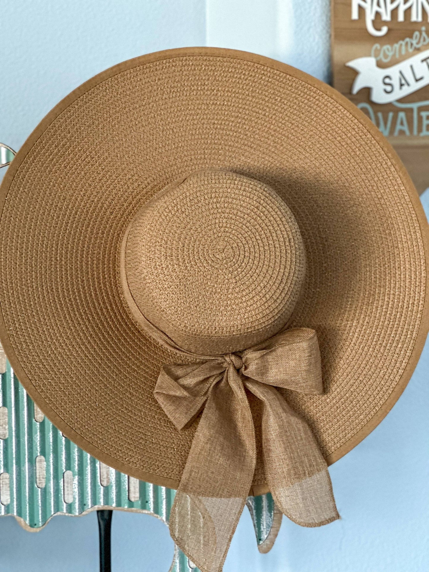 Farrah Floppy Hat "Beige"