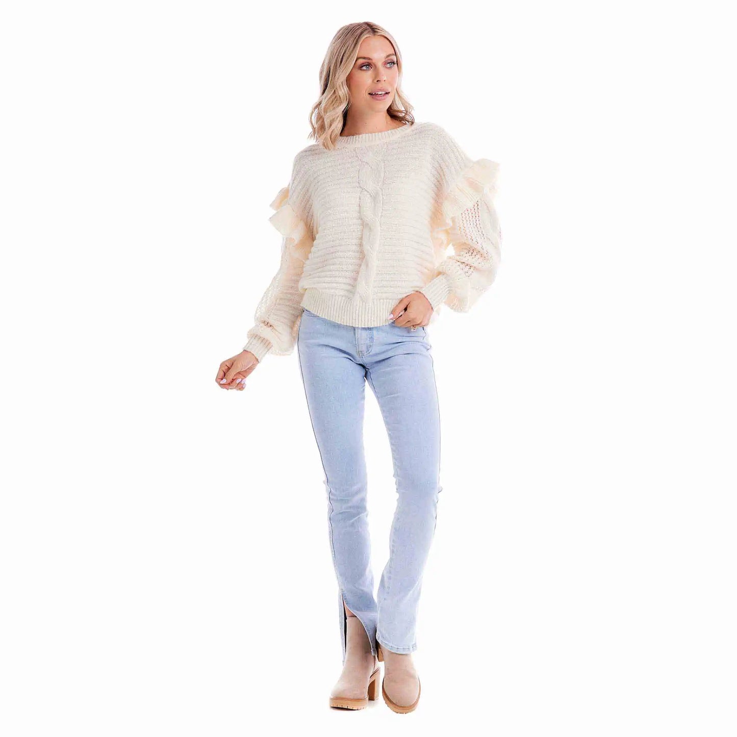Willow Ruffle Sweater