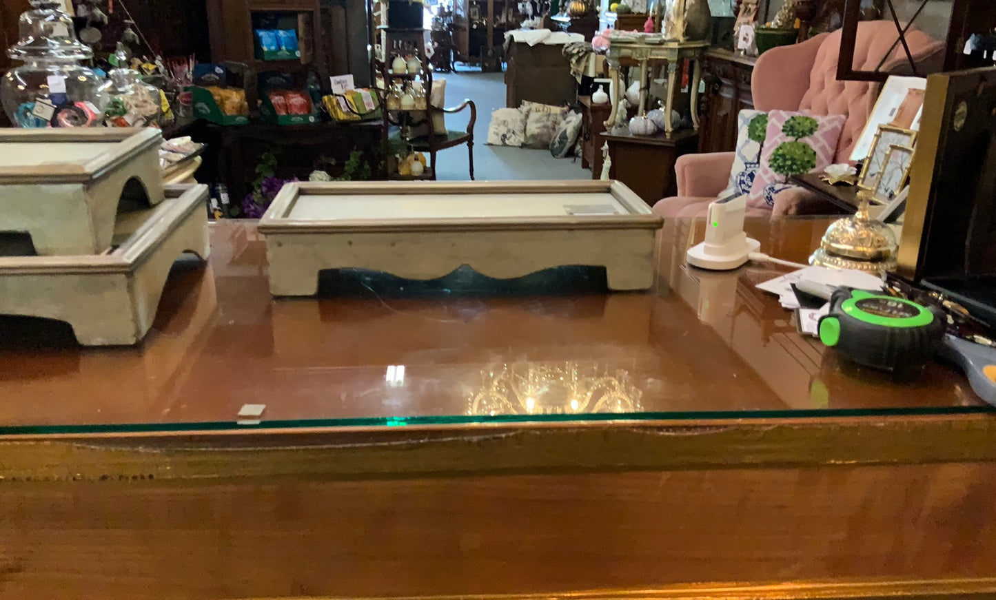 Small Metal Tray on display; available in multiple sizes.