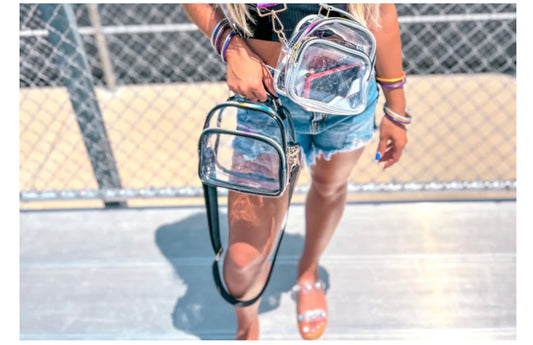 Stadium Standout Bag shown with mini version. Available sizes: standard, mini. Perfect for gameday essentials.