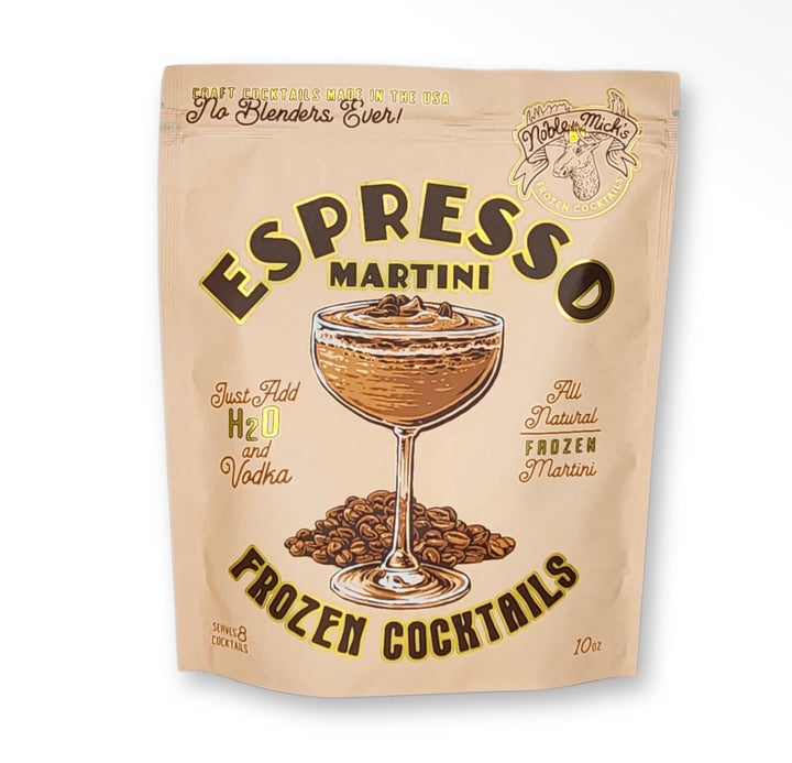 10-ounce pouch of Espresso Martini Frozen Cocktail Mix.