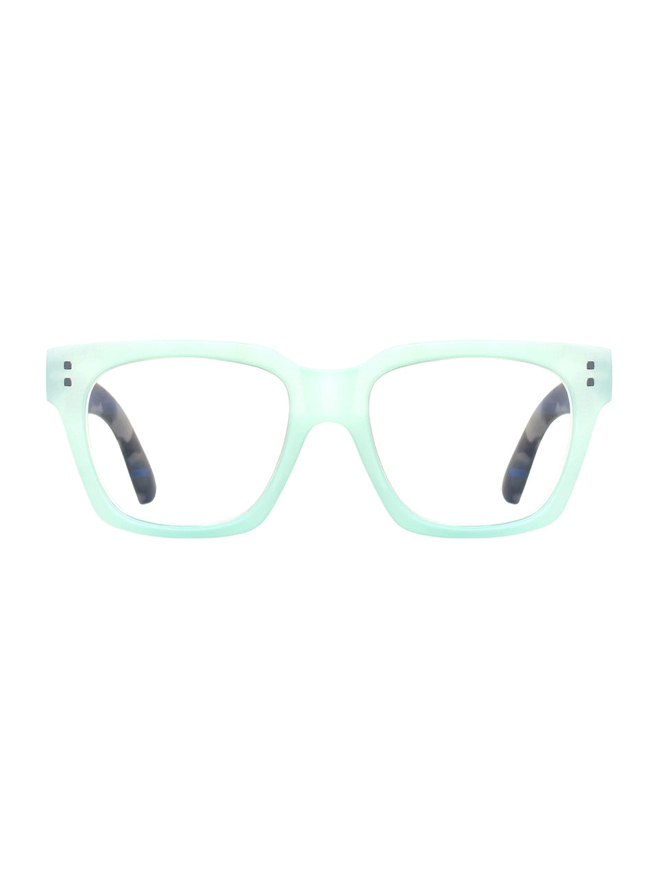 Matte Teal & Black Camo Reading Glasses