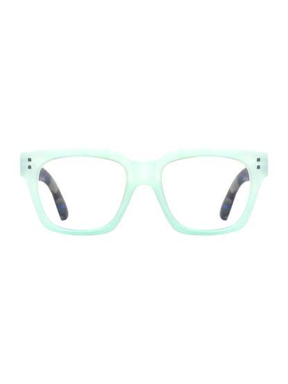 Matte Teal & Black Camo Reading Glasses