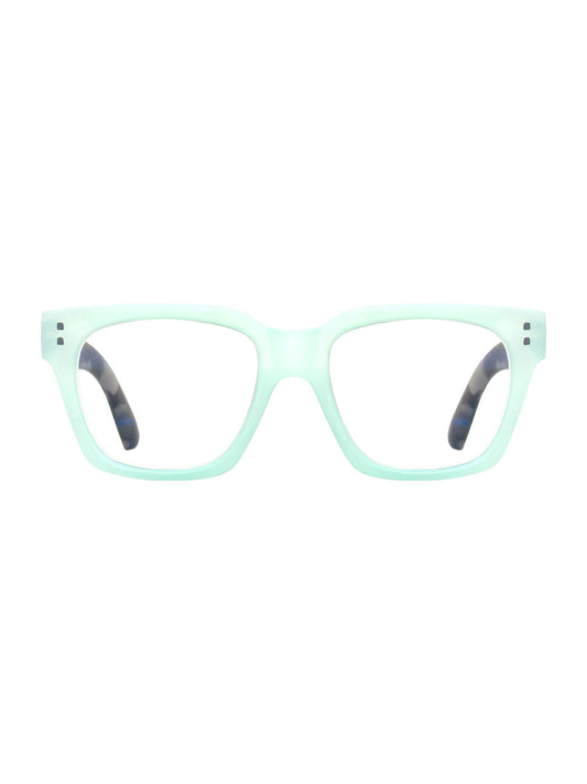 Matte Teal & Black Camo Reading Glasses