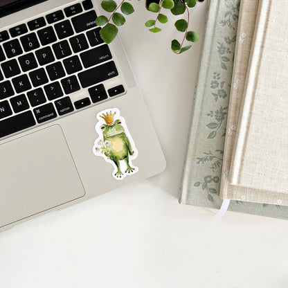 Frog prince sticker