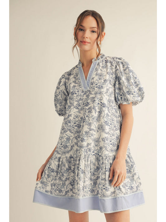 Off the Vine Blue Dress
