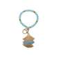 Bead Bangle Crystal Keychain