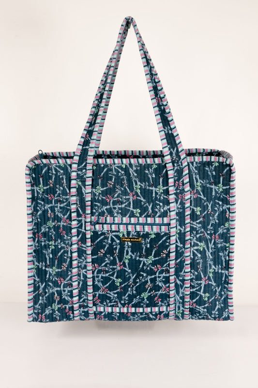 Quilted Cosmo Ribbon Tote