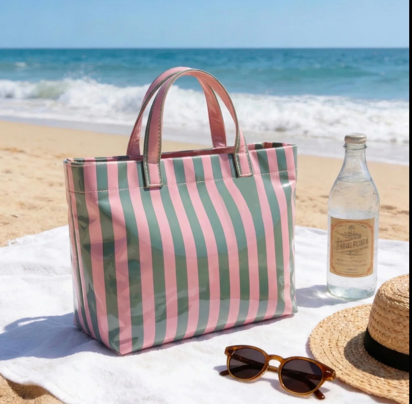 Striped Tote Bags