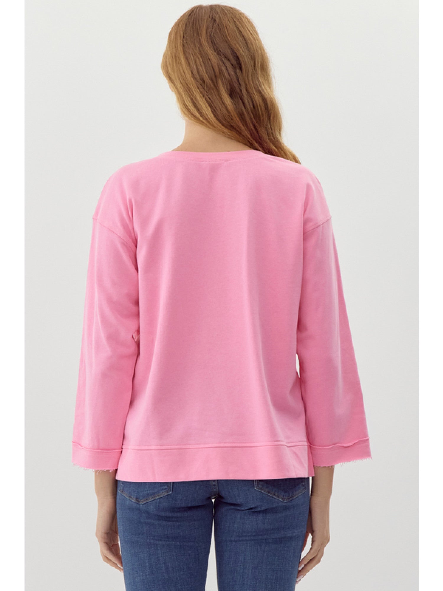 Pink Ribbon Sweatshirt Top in various sizes.