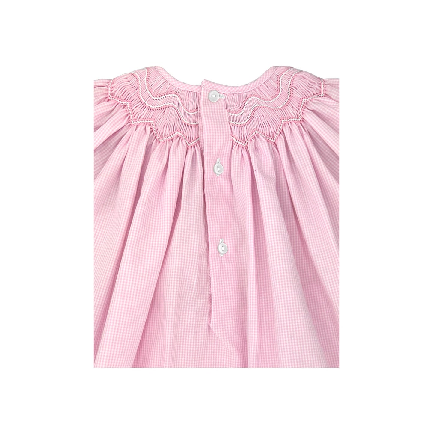 Bishop Zig-Zag Smocked Dress: 9 Month