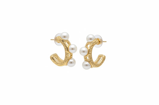 Gold Hoop Earrings Water Resistant