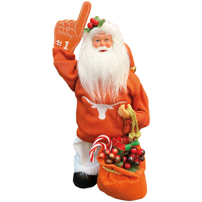 12" Texas Longhorns Animated/Musical Santa