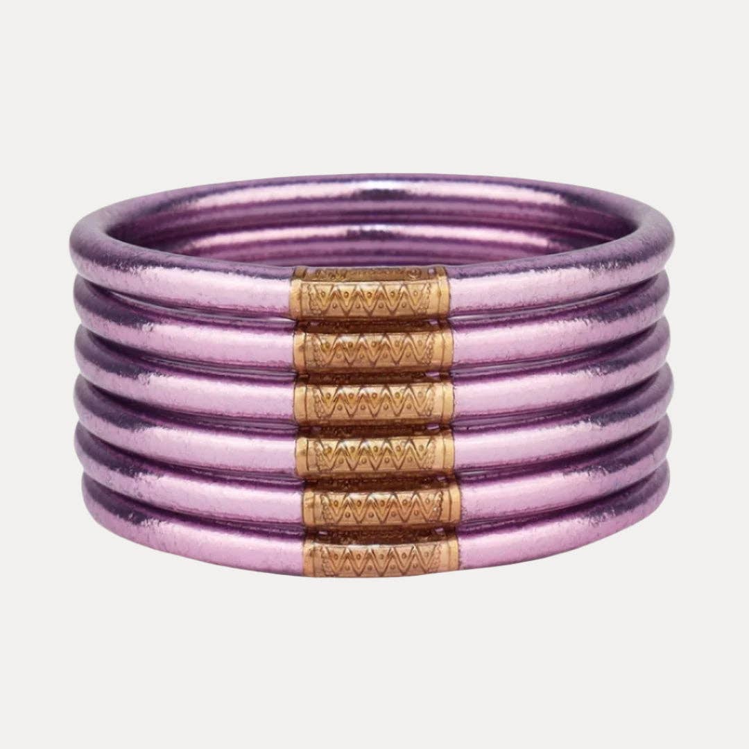 Lila All Weather Bangles® Set of 6 | Serenity Prayer