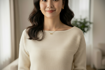 Gold Dipped Dainty Bow Station Necklace, delicate bow design. Available in sizes: 16", 18", and 20".