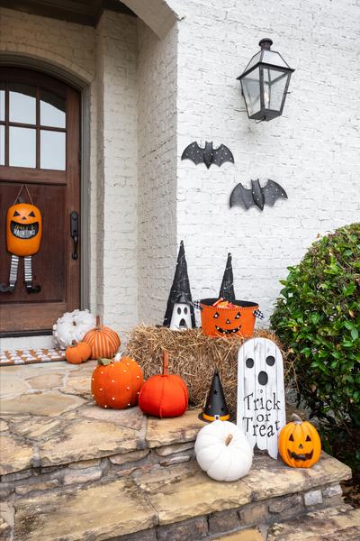 Jack-o-Lantern Candy Door Hanger