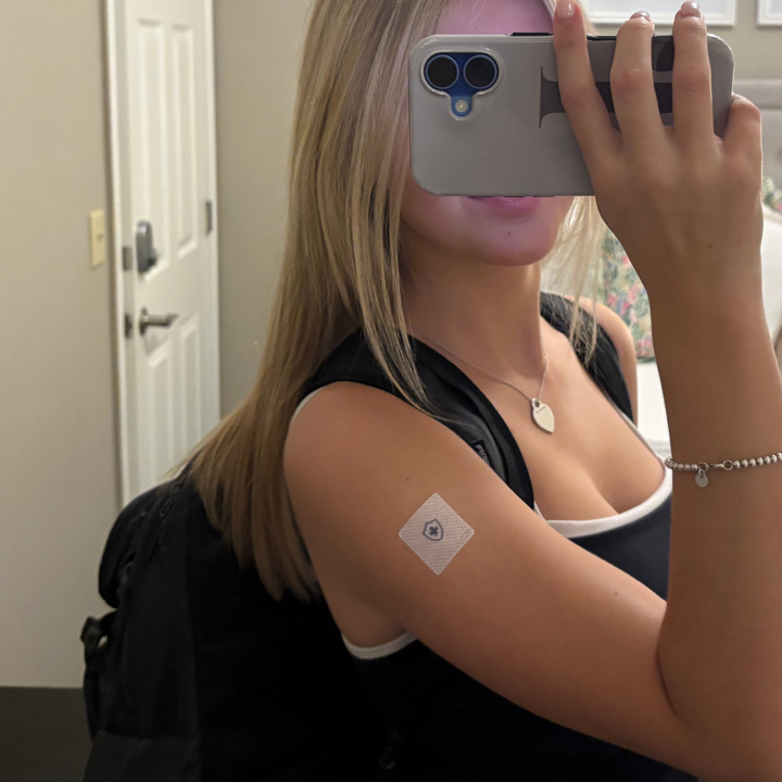 Immune Defense Plus Patch - Immune Support with Zinc &amp; C, D: 1-Pack shown on upper arm. Available in 1-pack size.