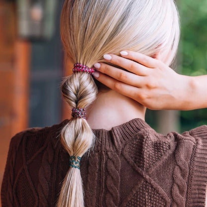 Harvest Hues Small Hair Ties secure a bubble ponytail; available in small size.