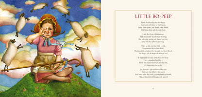 Little Bo-Peep" Classic Mother Goose Rhymes Illustrated book. Available sizes: hardcover, paperback. Ideal bedtime story.