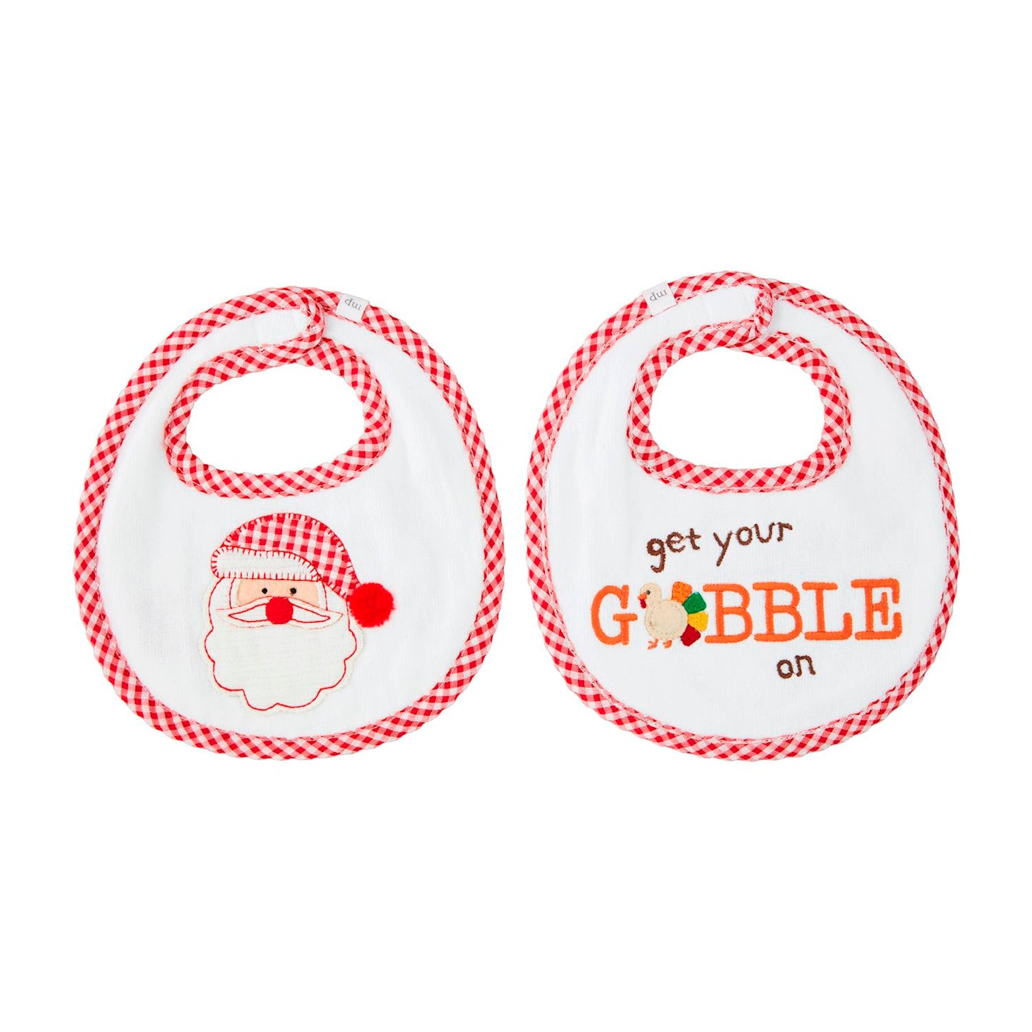 Boy Holiday Reverible Bibs