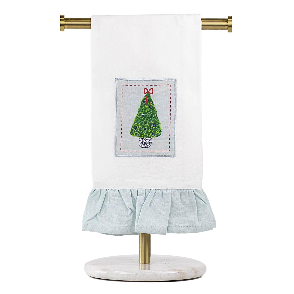 Christmas Ruffle Hand Towels