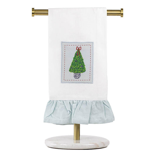 Christmas Ruffle Hand Towels