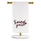 The Howdy Y'all Embroidered Hand Towel features dark red cursive lettering. Available size: Standard hand towel.