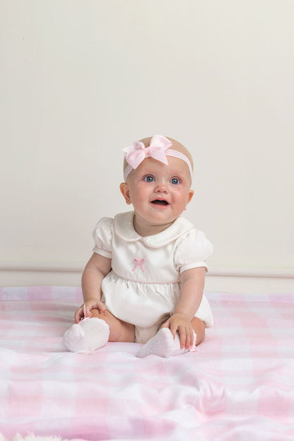 Pointelle Bow Knee Socks