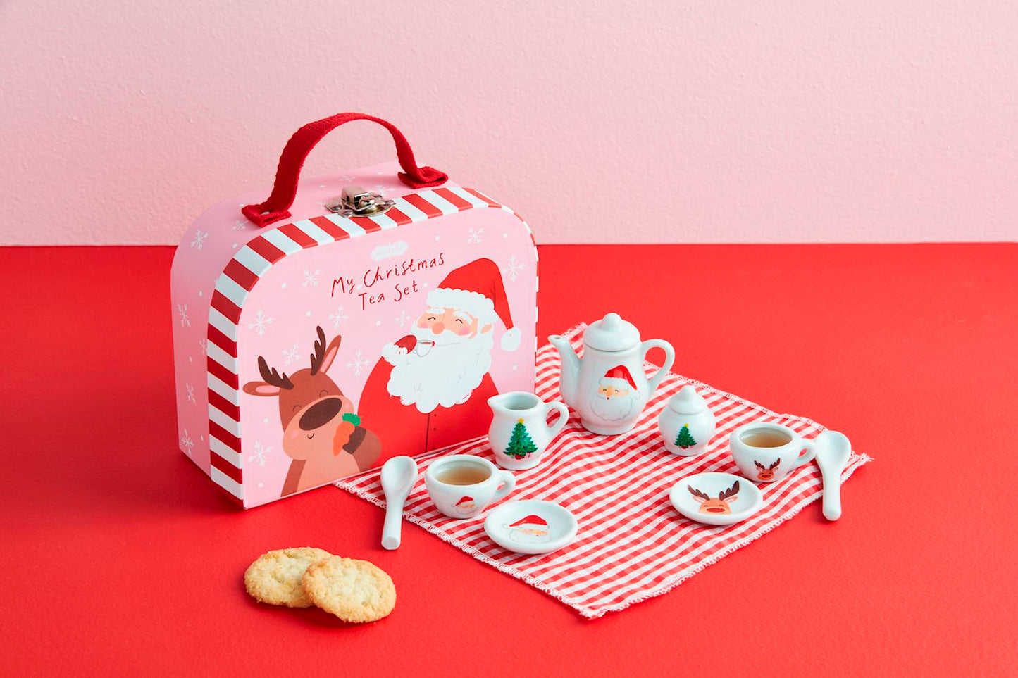 Christmas Tea Suitcase Set