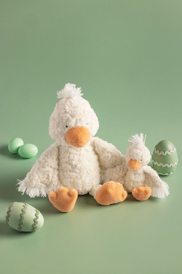 Mama &amp; Baby Plush Set includes two plush ducks. Available sizes: small, medium, large.