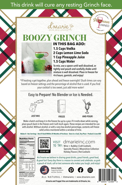 Boozy Grinch 10 oz. | d'marie Drink Mixes