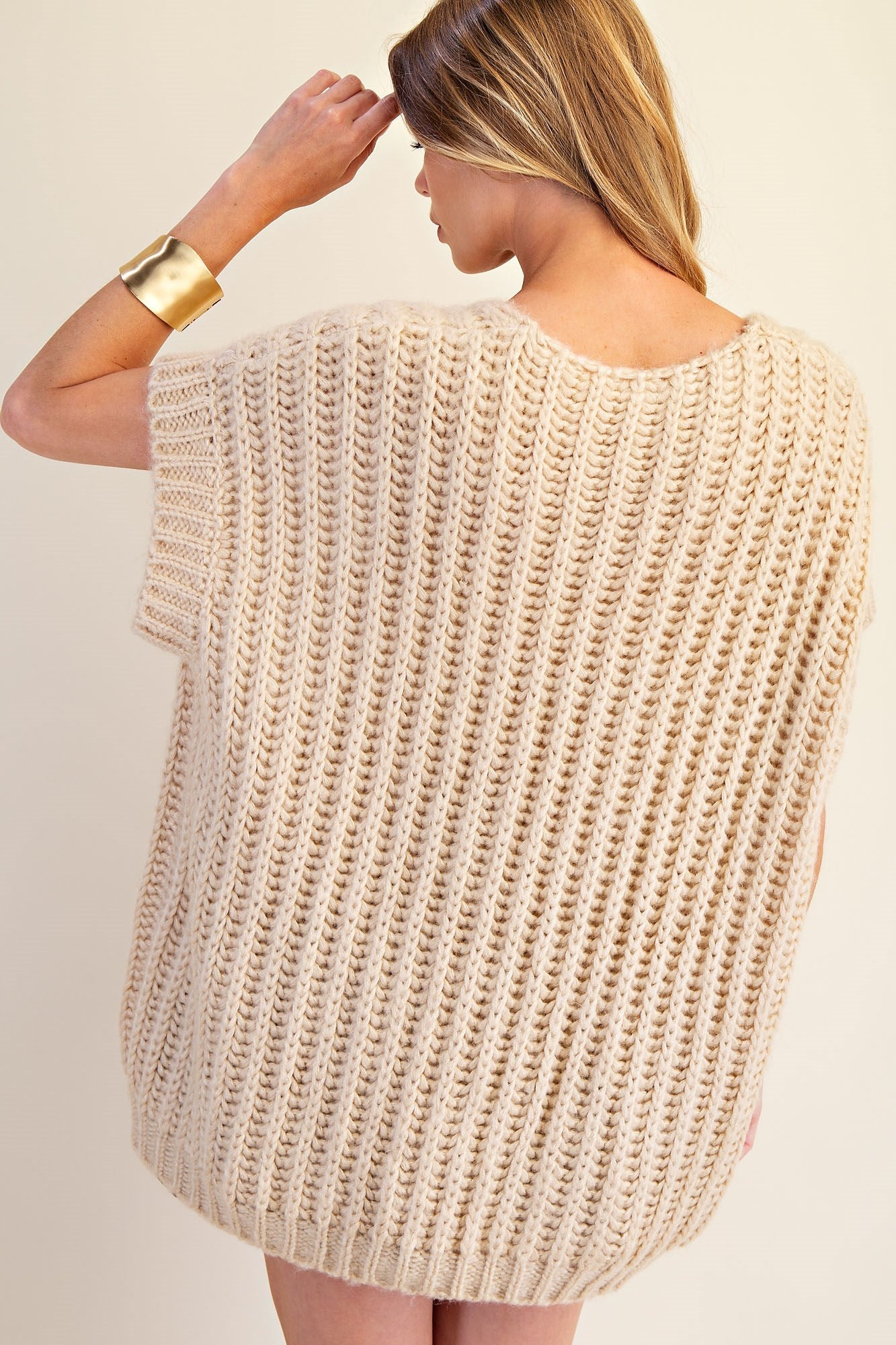 Cream Ribbon Sweater