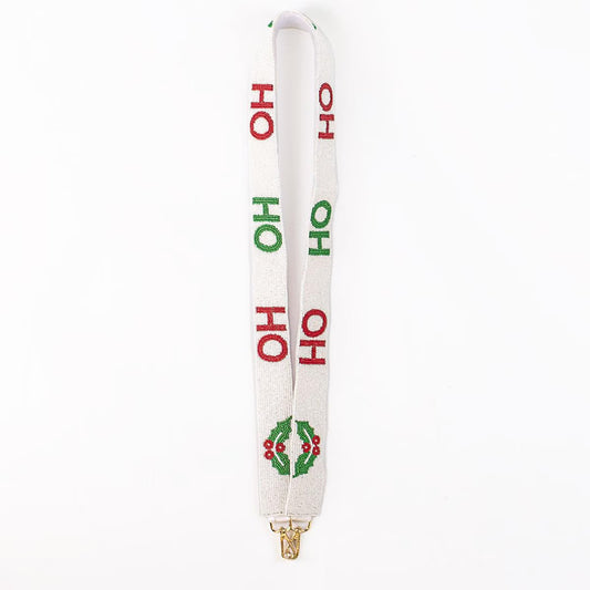 HoHoHo Beaded Purse Strap