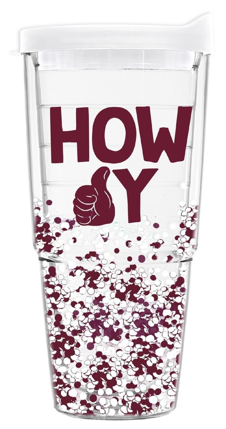 Glitter Acrylic Tumbler | Maroon