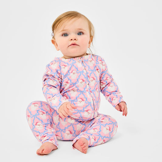 Baby Santa Baby Bows PJ Set