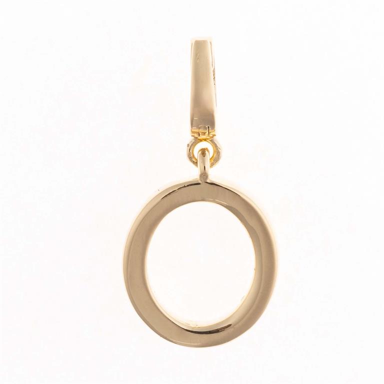 Smooth, polished 18K gold plated circular pendant with open center and matching bail. Available in multiple sizes.
