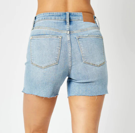 Mid-Rise Cut Off Shorts