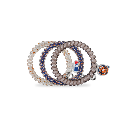 Spiral Hair Coils | Houston Astros Hair Ties