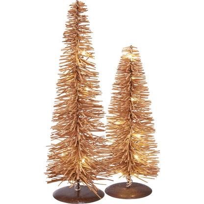 Lighted Rattan Trees
